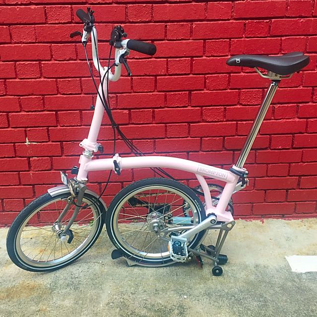 Brand New M6L X Cherry Blossom Titanium Brompton For Sale Sports