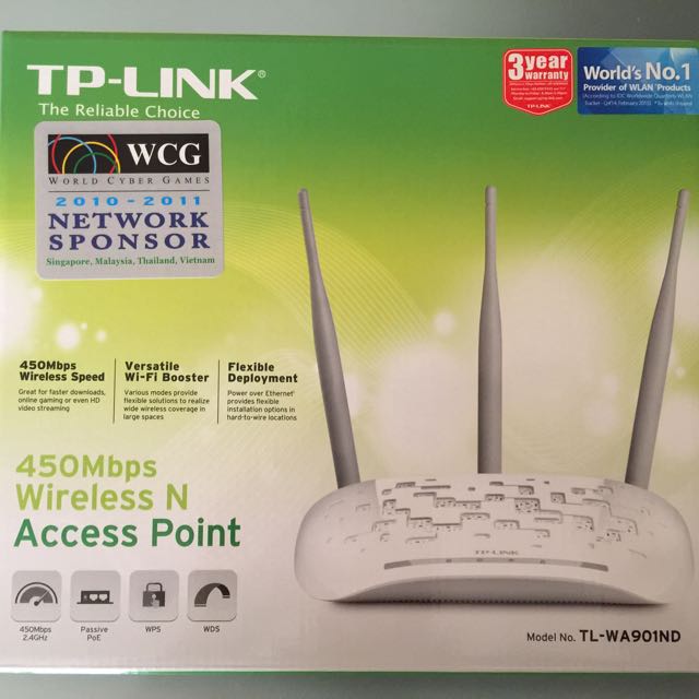 TPLink 450Mbps Wireless N Access Point TLWA901ND, Everything Else