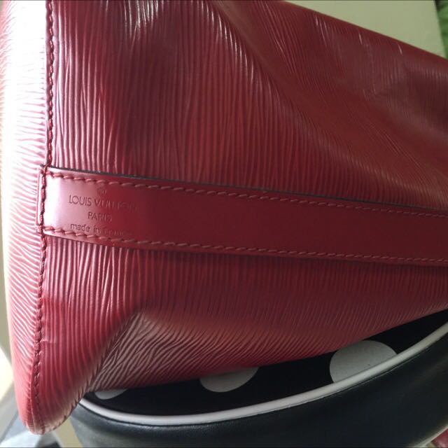 Authentic Louis Vuitton Epi Leather Red, Luxury on Carousell
