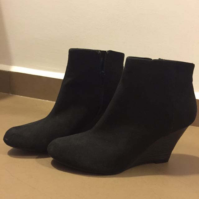 Wedge boots new store look