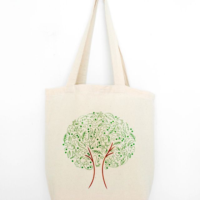 Brand New - Green Tree - Canvas Eco-friendly bag / tote bag / cotton ...