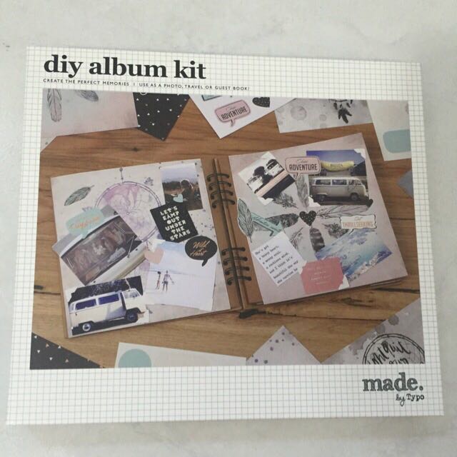 DIY ALBUM KIT 8x8 Typo, Hobbies & Toys, Stationery & Craft, Craft