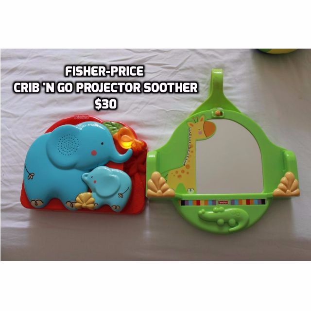 Fisher Price Luv U Zoo Crib N Go Projector Soother Babies Kids