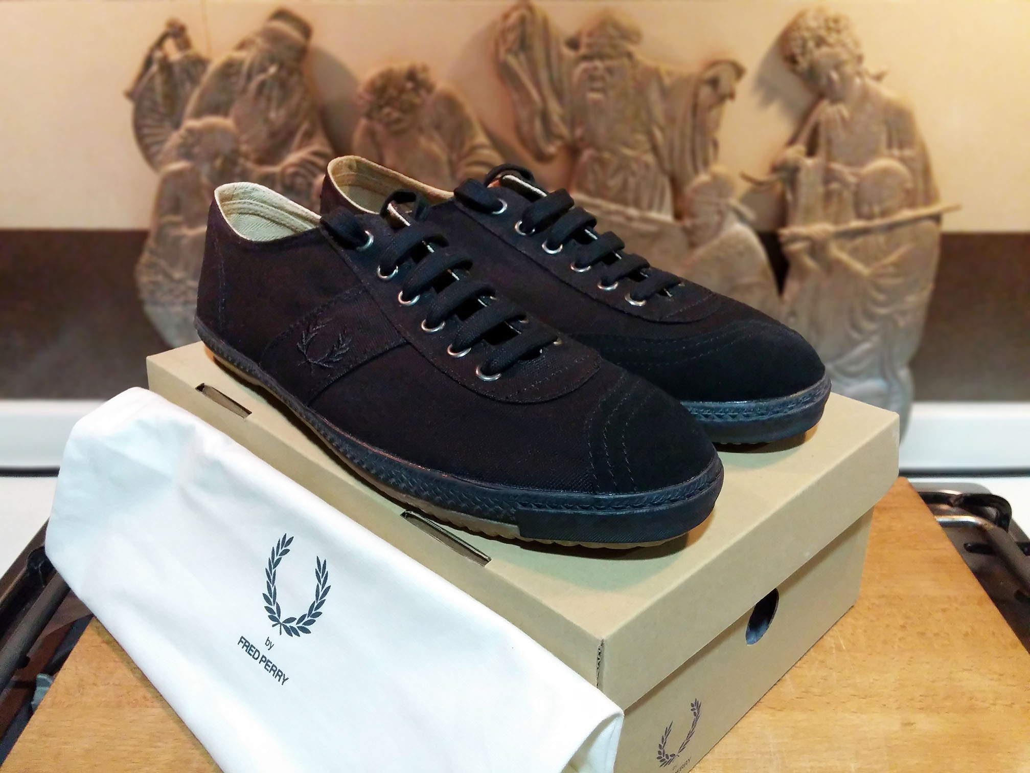 Mens fred perry new arrivals canvas shoes