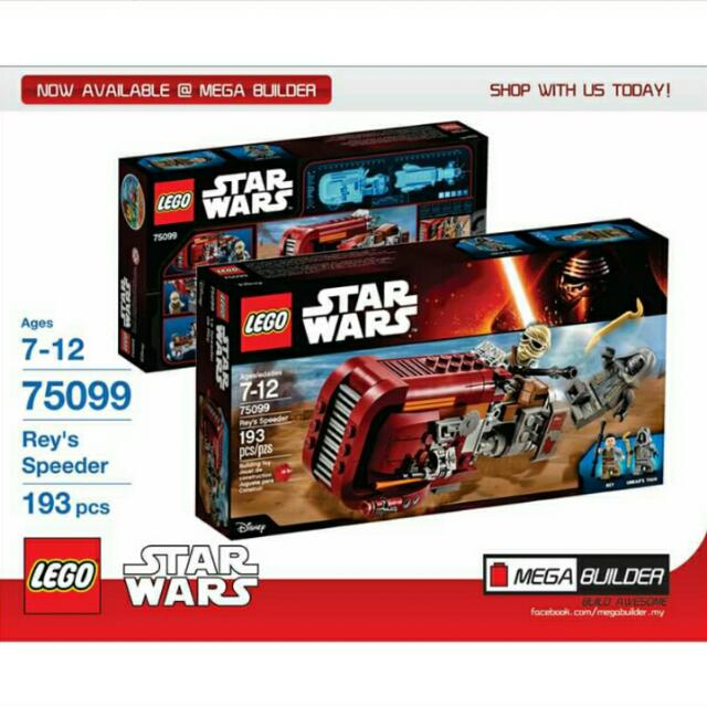 Lego Star Wars 75099 Reys Speeder Toys Games Blocks Building