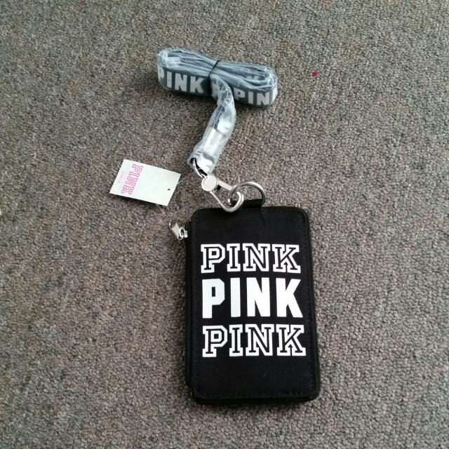 Victorias Secret Pink Lanyard Silver