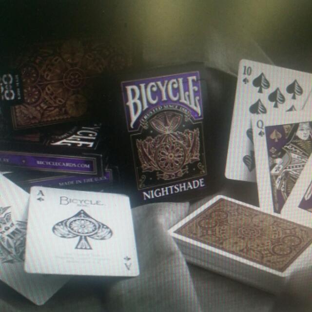 Bicycle nightshade playing cards discount
