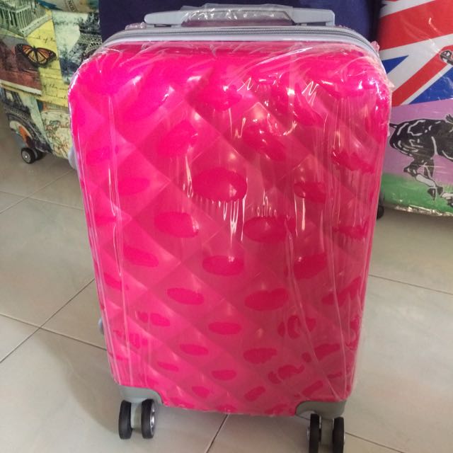 hot pink suitcase