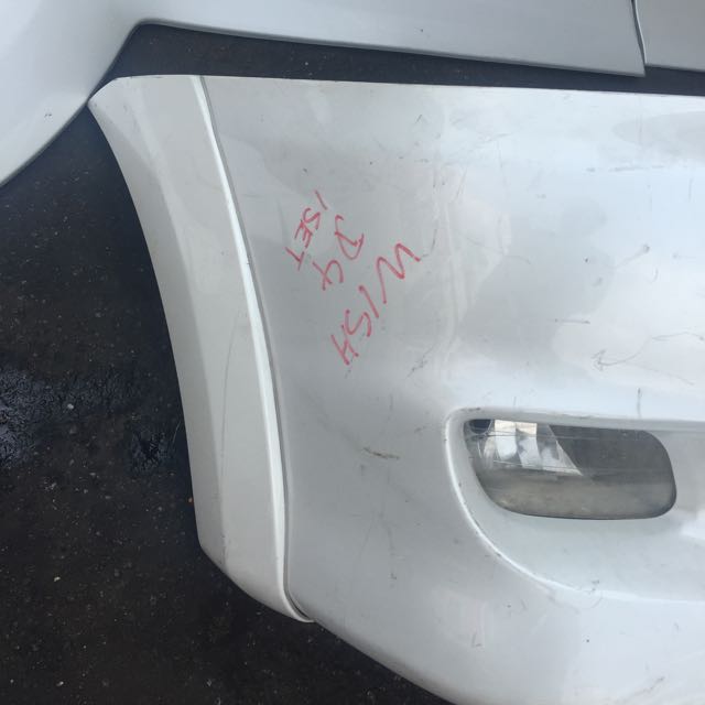 Toyota Wish Bumper With Skirting Like Photo, Auto Accessories on Carousell