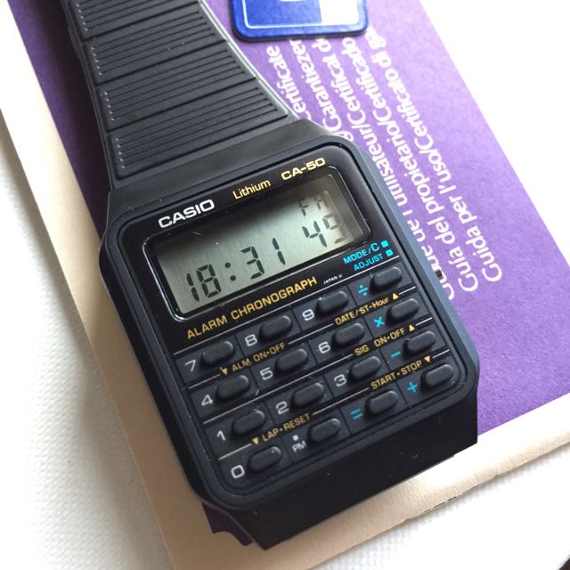 Ultra Rare BACK TO THE FUTURE Vintage 1984 Casio CA-50 Calculator Watch