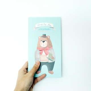 *SALE* Midori TN size | FULLY-Coloured Papa Bear Notebook