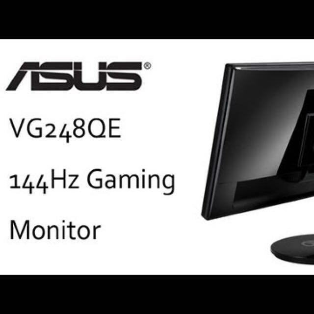 Reserved Asus VG248QE 24 144 Hz No G Sync Computers Tech Parts Accessories Networking on Carousell