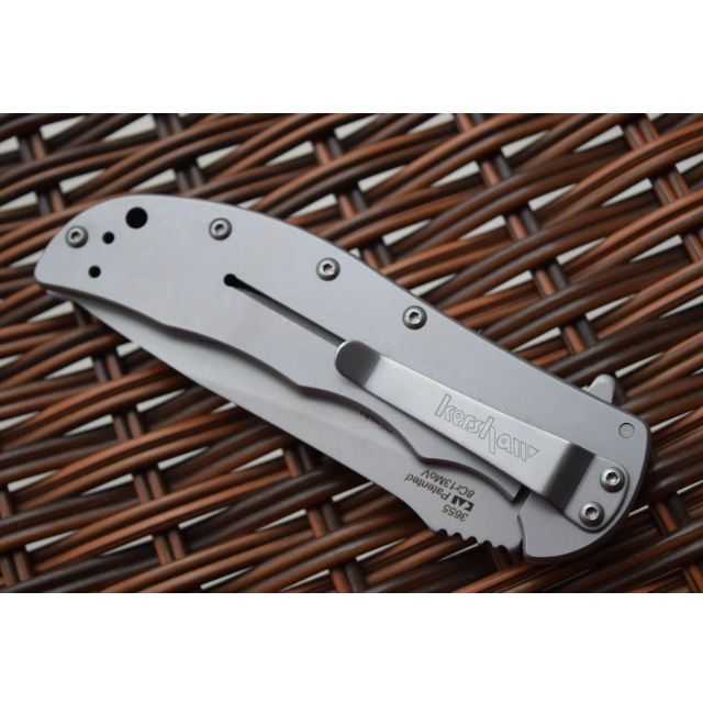 [Out Of Stock ] BN Kershaw VOLT 3655SS Bead Blasted Stainless Steel Assisted Pocket Folding
