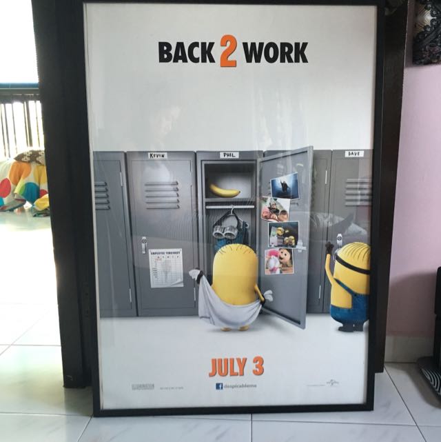 Despicable Me 2 Poster w Frame, Furniture & Home Living, Home Decor ...