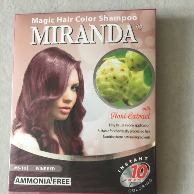  MIRANDA  magic Hair  Color  Shampoo  With Noni Extract 