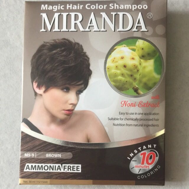 MIRANDA magic Hair Color Shampoo With Noni Extract, Bulletin Board