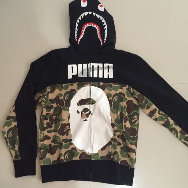 bape puma shark hoodie