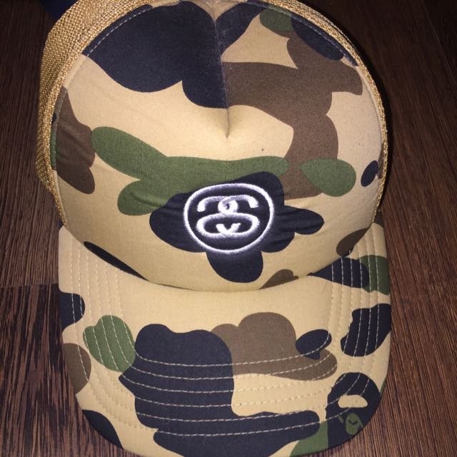 bape stussy hat
