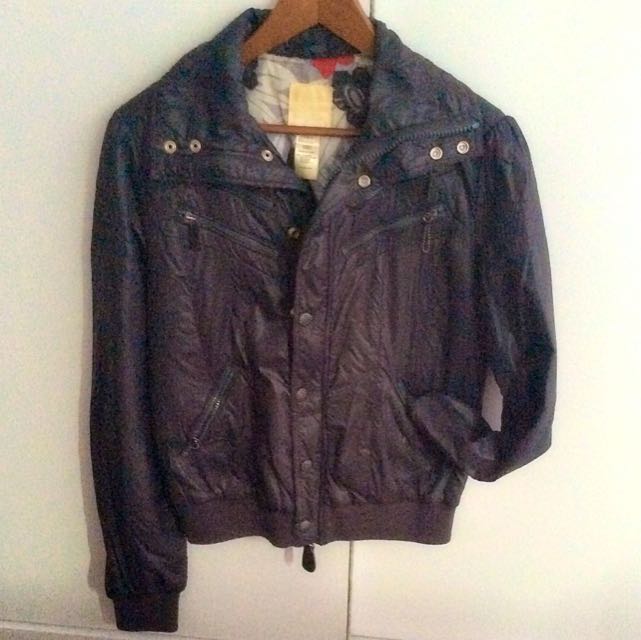 Diesel Vintage Navy Black Windbreaker 