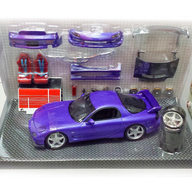 Hotworks Racing Factory 1/24 Mazda RX7 Vertex (Purple), Toys