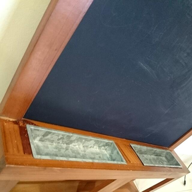 Ikea LUNS Retro Writing / Black Chalk Board Natural Finish