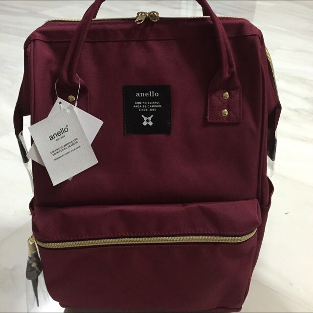 Anello bag maroon top