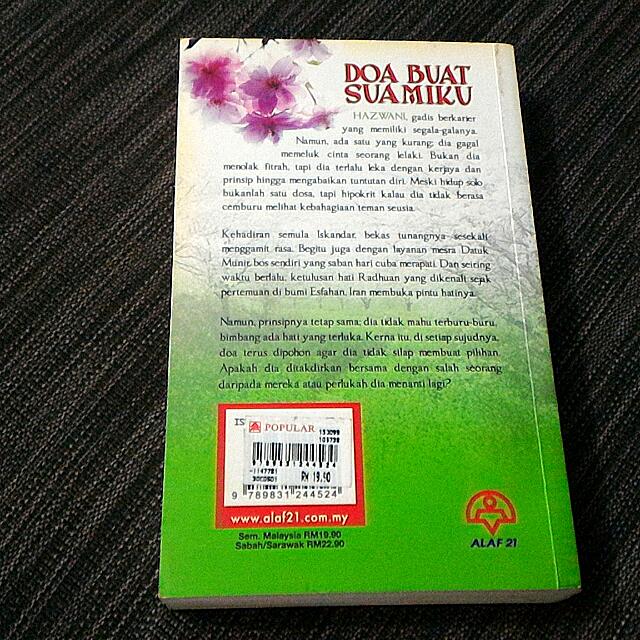 Novel Melayu Doa Buat Suamiku By Alaf 21 Books