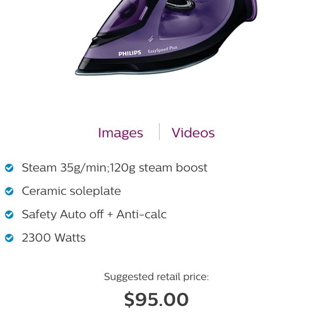 philips easyspeed plus steam iron easyspeed plus steam iron