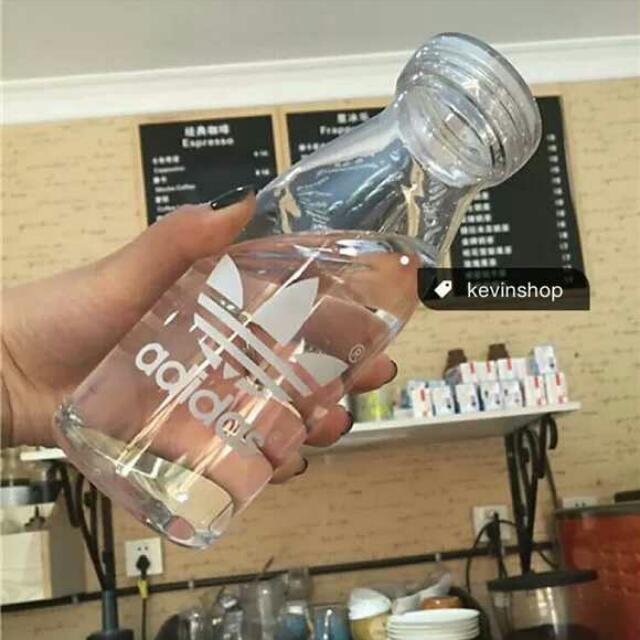 TRANSPARENT STRAW WATER TUMBLR Adidas Water Bottle Plastic Water Bottle