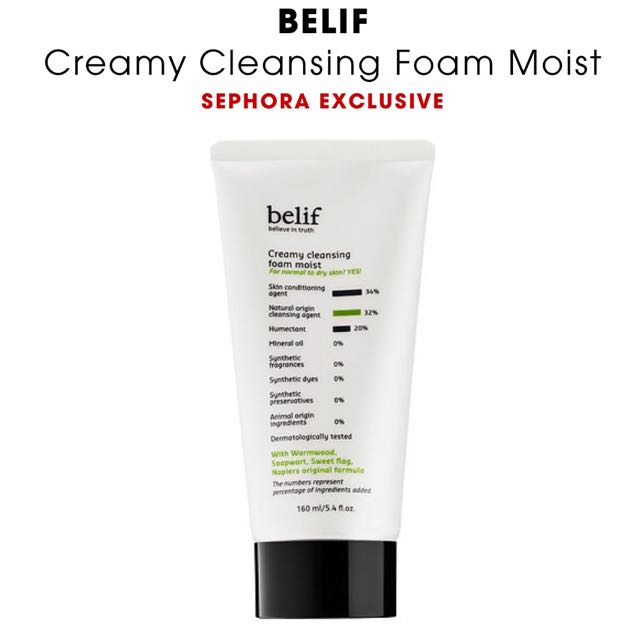 belif creamy cleansing foam moist