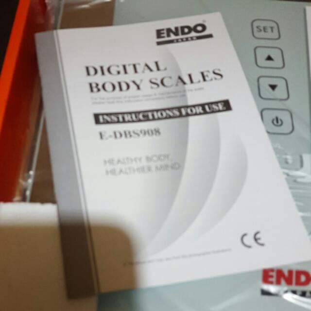 ENDO Digital Body Scale, Health & Nutrition, Health Monitors & Weighing