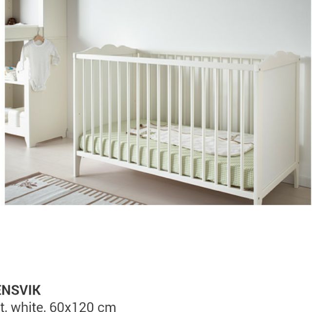 IKEA Baby Cot (HENSVIK) Preloved, Babies & Kids, Baby Nursery & Kids