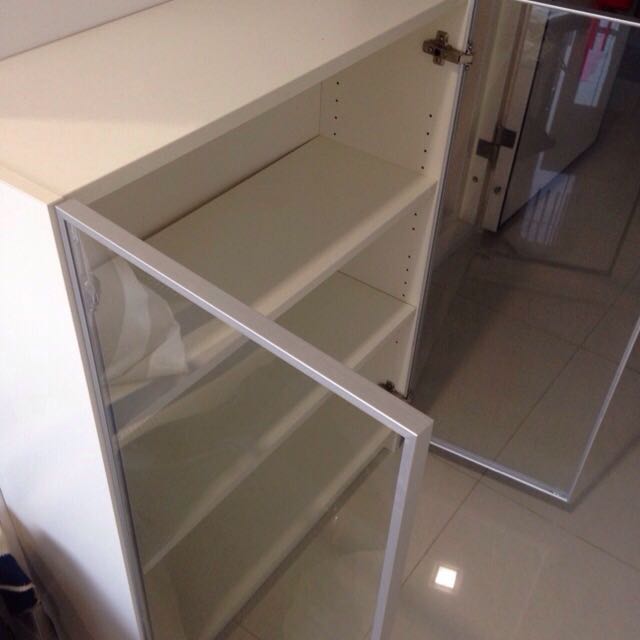 Ikea Billy Bookcase With Morlinden Glass Doors Furniture On Carousell