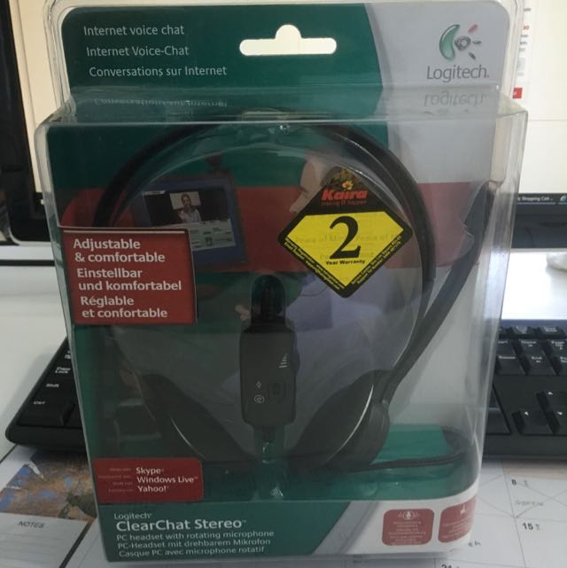 logitech clearchat stereo headset