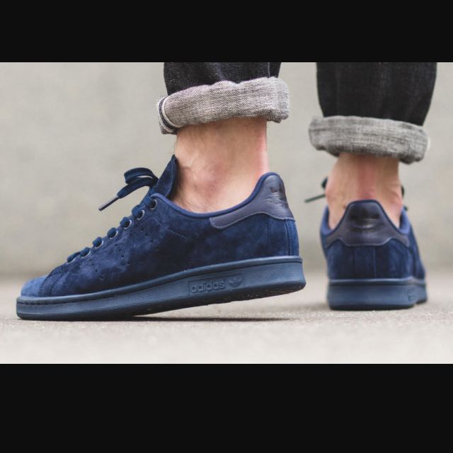 adidas stan smith suede blue