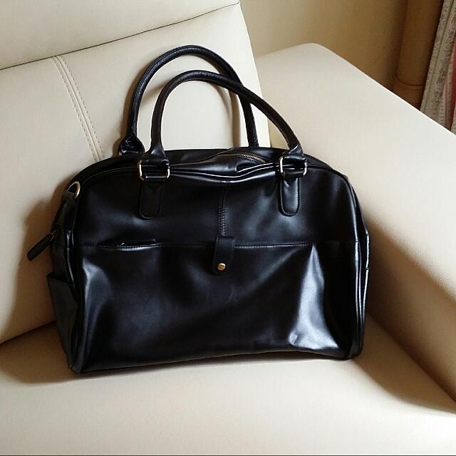 mens leather carryall