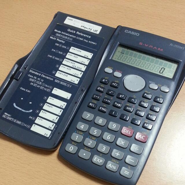 Casio Fx 350ms Calculator Computers Tech Parts Accessories Networking On Carousell