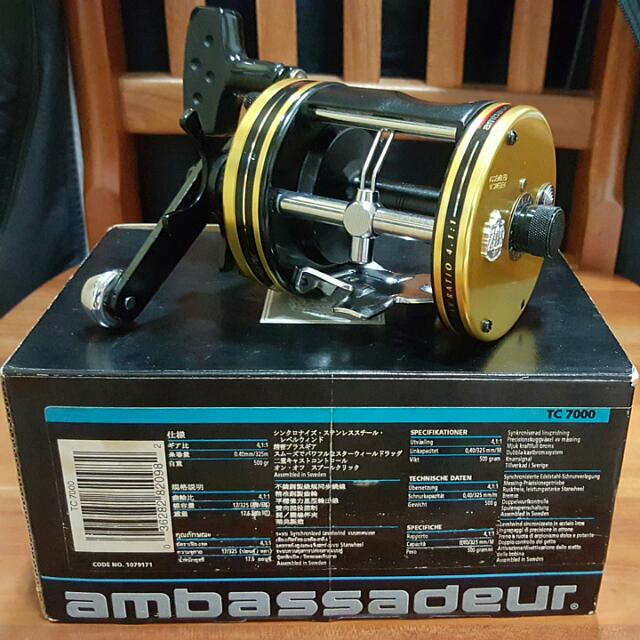 Fishing Reel - ABU AMBASSADEUR TC 7000 (Tournament Choice), Sports  Equipment, Fishing on Carousell