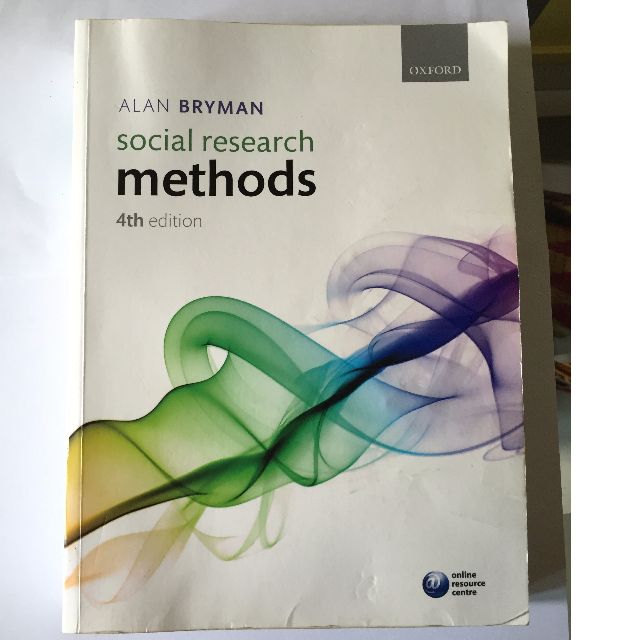 NM2104 Social Research Methods by Alan Bryman, Hobbies & Toys, Books & Magazines, Textbooks on