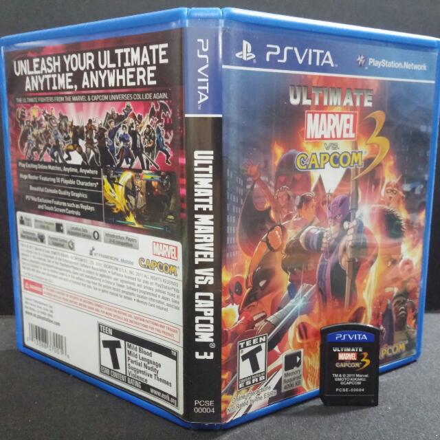 Ps Vita Ultimate Marvel Vs Capcom 3 Toys Games On Carousell
