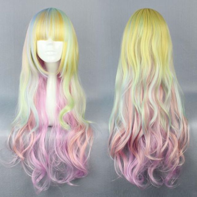 The Rollergirl Pastel Yellow Blue Pink Ombre Gradient