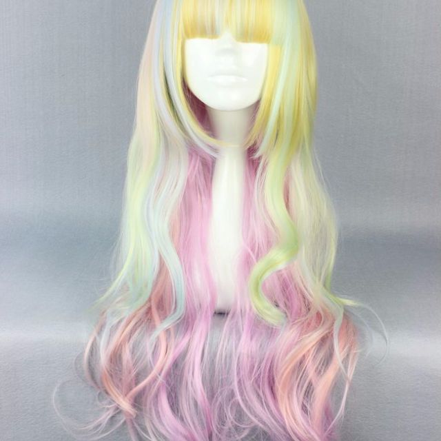The Rollergirl Pastel Yellow Blue Pink Ombre Gradient
