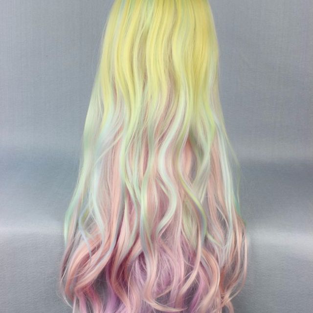 The Rollergirl Pastel Yellow Blue Pink Ombre Gradient