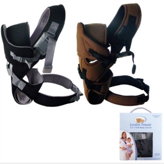 BNIB Luvable Friends 5 in 1 Soft Baby Carrier, Babies & Kids, Going Out