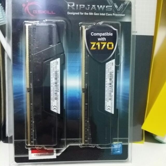 G Skill Ripjaws V Ddr4 16 Gb 2 X 8gb 3200 Mhz Men S Fashion On Carousell