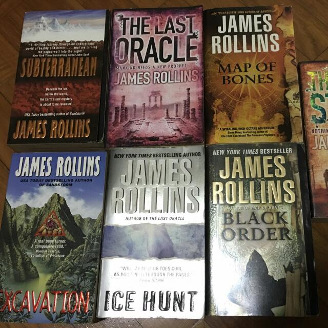 James Rollins Books Advanture History Mystery Books Stationery On Carousell