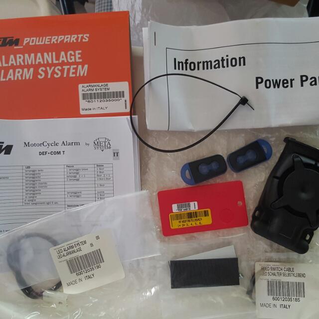 KTM POWERPARTS ALARM SYSTEM FOR SUPERDUKE 1290R, Car Accessories on  Carousell