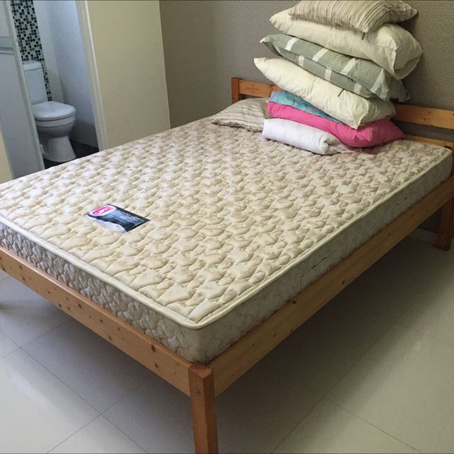 Seahorse Queen Size Mattress and Frame, Furniture & Home Living