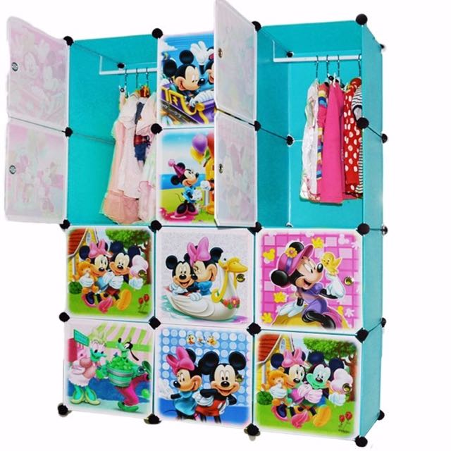 12 Cubes Mickey Mouse Wardrobe Home Furniture On Carousell