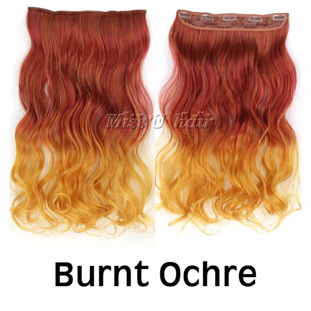 Burnt Ochre 50cm Pastel Ombre Gradient Mermaid Candy Dip Dye